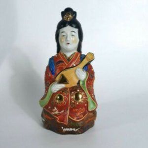 Kutani Ware Benzatien Benten Moriage Porcelain